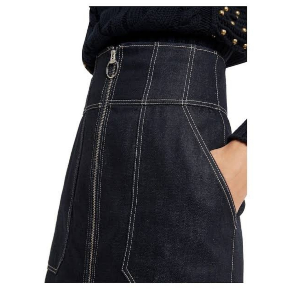 SASS & BIDE Want You Back Denim Skirt *size 38 NWOT* - Picture 2 of 7